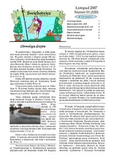 Świebodzice - Dzieje Miasta, 2007, nr 11 (120) [Dokument elektroniczny]