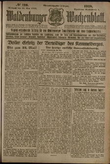 Waldenburger Wochenblatt, Jg. 64, 1918, nr 116
