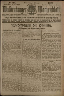 Waldenburger Wochenblatt, Jg. 64, 1918, nr 122