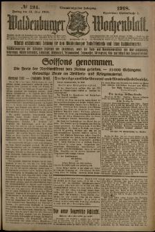 Waldenburger Wochenblatt, Jg. 64, 1918, nr 124