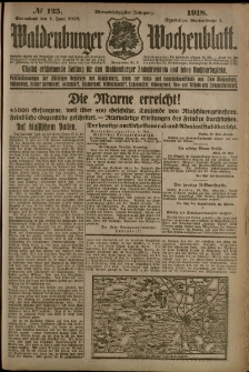 Waldenburger Wochenblatt, Jg. 64, 1918, nr 125