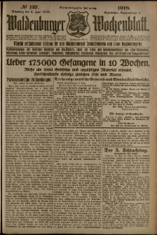 Waldenburger Wochenblatt, Jg. 64, 1918, nr 127
