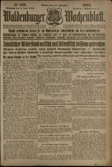 Waldenburger Wochenblatt, Jg. 64, 1918, nr 128