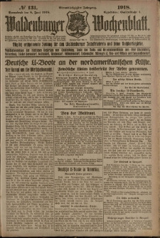 Waldenburger Wochenblatt, Jg. 64, 1918, nr 131