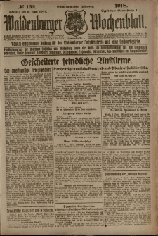Waldenburger Wochenblatt, Jg. 64, 1918, nr 132