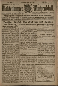 Waldenburger Wochenblatt, Jg. 64, 1918, nr 135