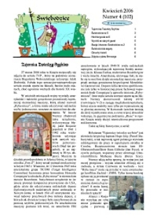 Świebodzice - Dzieje Miasta, 2006, nr 4 (102) [Dokument elektroniczny]