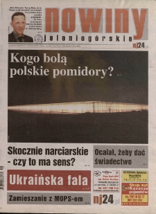 Nowiny Jeleniog&oacute;rskie : tygodnik społeczny, R.57!, 2016, nr 9 (2958)