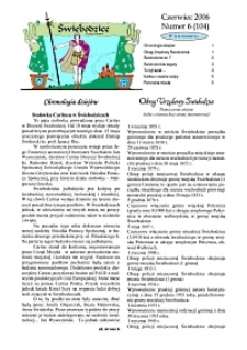 Świebodzice - Dzieje Miasta, 2006, nr 6 (104) [Dokument elektroniczny]