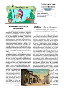 Świebodzice - Dzieje Miasta, 2006, nr 10 (107) [Dokument elektroniczny]