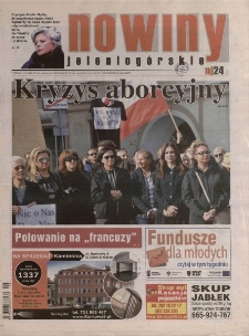 Nowiny Jeleniog&oacute;rskie : tygodnik społeczny, R.58!, 2016, nr 40 (2989)