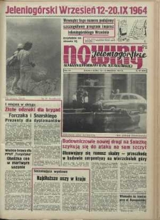 Nowiny Jeleniogórskie : magazyn ilustrowany ziemi jeleniogórskiej, R. 7, 1964, nr 37 (337)
