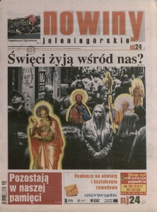 Nowiny Jeleniog&oacute;rskie : tygodnik społeczny, R.58!, 2016, nr 44 (2993)