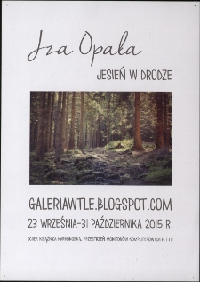 Iza Opala - Jesień w drodze - plakat [Dokument życia społecznego]