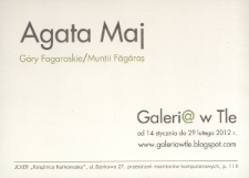 Agata Maj – Góry Fogaraskie - afisz [Dokument życia społecznego]