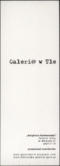 Agnieszka Kwiatkowska - Maska i Zagadka - ulotka [Dokument życia społecznego]