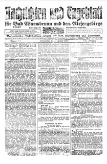 Warmbrunner Nachrichten 1918 [Jg.36]