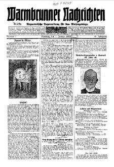 Warmbrunner Nachrichten 1929 [Jg.48]