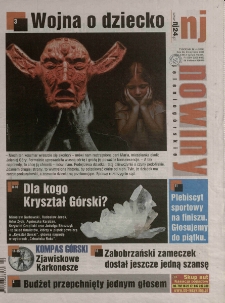 Nowiny Jeleniog&oacute;rskie : tygodnik społeczny, R.59!, 2018, nr 4 (3056!)