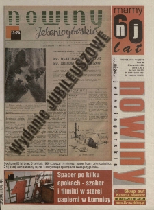 Nowiny Jeleniog&oacute;rskie : tygodnik społeczny, R.60!, 2018, nr 14 (3066!)