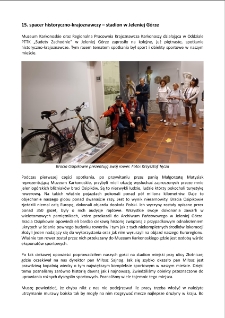 15. spacer historyczno-krajoznawczy &ndash; stadion w Jeleniej G&oacute;rze [Dokument elektroniczny]