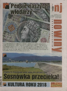 Nowiny Jeleniog&oacute;rskie : tygodnik społeczny, R.60!, 2019, nr 2 (3105!)