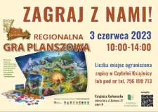 Zagraj z nami! : regionalna gra planszowa Visit Karkonosze - plakat [Dokument życia społecznego]