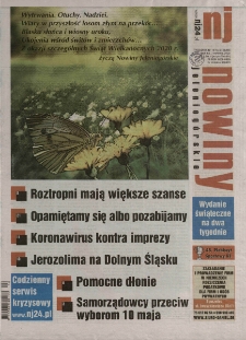 Nowiny Jeleniogórskie : tygodnik społeczny, R.62!, 2020, nr 14/15 (3168/69!)