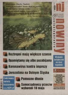 Nowiny Jeleniog&oacute;rskie : tygodnik społeczny, R.62!, 2020, nr 14/15 (3168/69!)