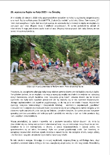 28. wycieczka Rajdu na Raty 2023 – na Śnieżkę [Dokument elektroniczny]