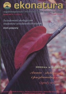 Ekonatura : ogólnopolski miesięcznik ekologiczny, 2007, nr 11