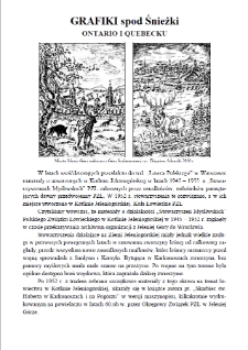 Grafiki spod Śnieżki, Ontario i Quebecku [Dokument elektroniczny]