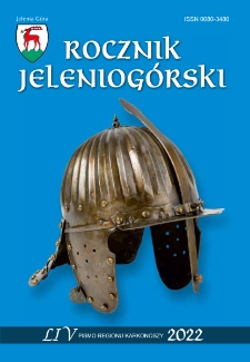Rocznik Jeleniogórski : pismo regionu Karkonoszy, T. 54 (2022)