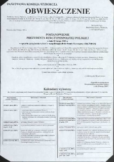 Obwieszczenie - postanowienie Prezydenta Rzeczypospolitej Polskiej z dnia 20 lutego 2003 r.