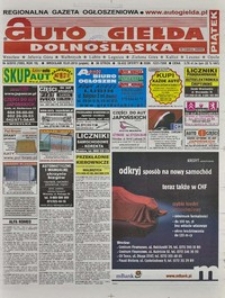 Auto Giełda Dolnośląska : regionalna gazeta ogłoszeniowa, 2010, nr 6 (1893) [15.01]