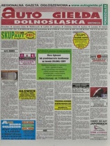 Auto Giełda Dolnośląska : regionalna gazeta ogłoszeniowa, 2010, nr 10 (1897) [25.01]