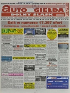 Auto Giełda Dolnośląska : regionalna gazeta ogłoszeniowa, 2010, nr 97 (2084) [20.08]
