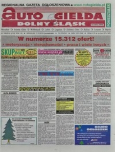 Auto Giełda Dolnośląska : regionalna gazeta ogłoszeniowa, 2010, nr 145 (2132) [13.12]