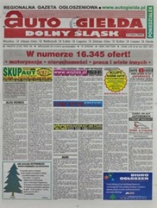 Auto Giełda Dolnośląska : regionalna gazeta ogłoszeniowa, 2010, nr 148 (2135) [20.12]
