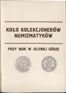 Koło Kolekcjonerów Numizmatyków przy WDK w Jeleniej Górze, 1987, nr 3