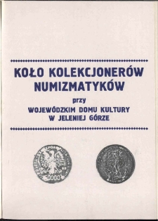 Koło Kolekcjonerów Numizmatyków przy WDK w Jeleniej Górze, 1989, nr 5