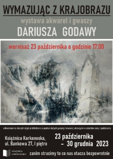 Wymazując z krajobrazu - plakat [Dokument życia społecznego]