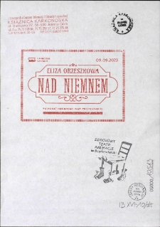 Narodowe Czytanie 2023. Eliza Orzeszkowa "Nad Niemnem" - stempel [Dokument życia społecznego]