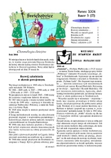 Świebodzice - Dzieje Miasta, 2004, nr 3 (77) [Dokument elektroniczny]