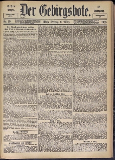 Der Gebirgsbote, 1903, nr 19 [6.03]