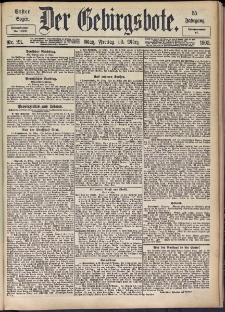 Der Gebirgsbote, 1903, nr 23 [20.03]
