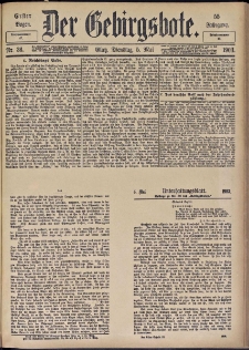 Der Gebirgsbote, 1903, nr 36 [5.05]