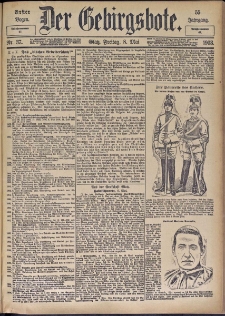Der Gebirgsbote, 1903, nr 37 [8.05]