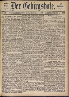Der Gebirgsbote, 1903, nr 56 [14.07]