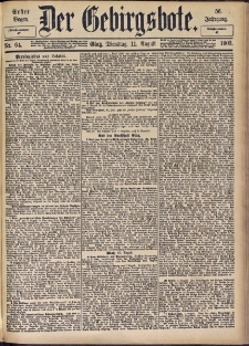 Der Gebirgsbote, 1903, nr 64 [11.08]